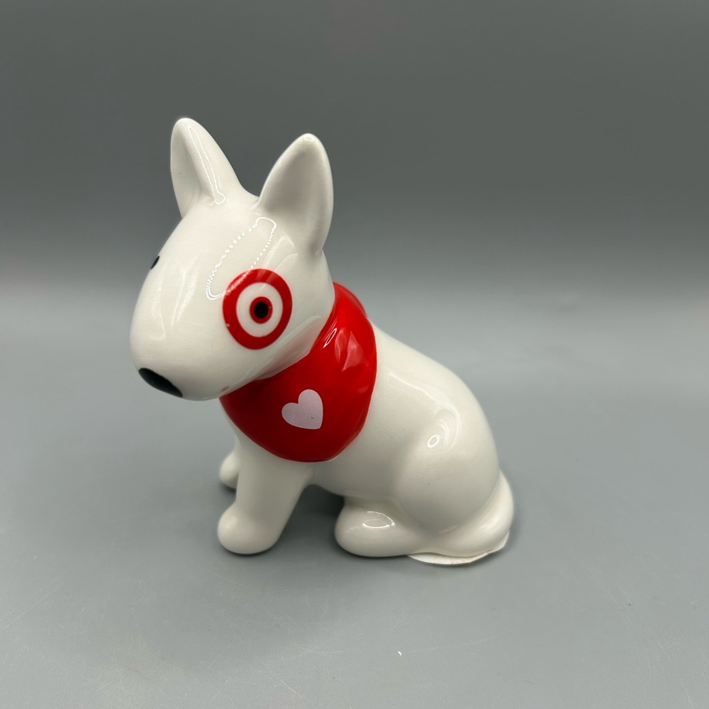 Target Spritz Valentine's Day 2025 Ceramic BULLSEYE Dog Figurine Heart NEW